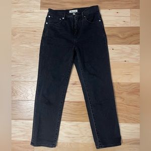 Madewell classic straight jeans black